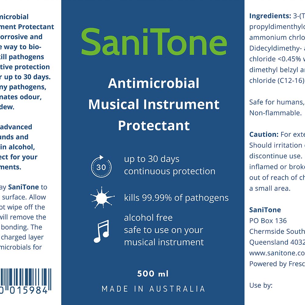 SaniTone - Antimicrobial Musical Instrument Protectant